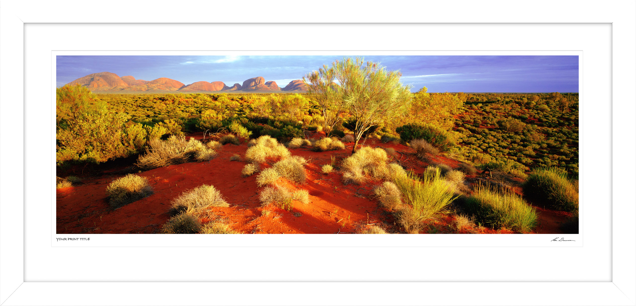 Kata Tjuta Country, NT - 40inchinch Framed Wall Stock Sale (One Only)
