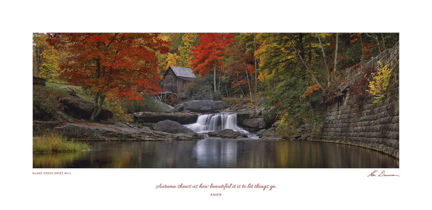 POSTER OF PURPOSE - GLADE CREEK GRIST MILL, Inspirational