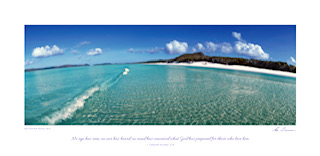 POSTER OF PURPOSE - WHITEHAVEN BEACH Scripture
